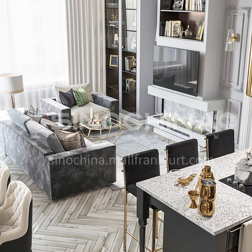 Apartment - Modern French Style Apartment Design AFS1042